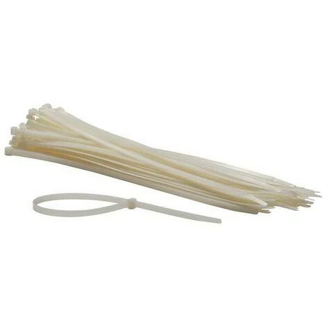PEREL JEU DE SERRE-CÂBLES EN NYLON - 8.8 X 500 Mm - BLANC (100 Pcs) RI17779 1 PEREL JEU DE SERRE-CÂBLES EN NYLON - 8.8 X 500 Mm - BLANC (100 Pcs) RI17779