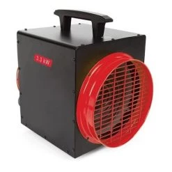 Ventilateur électrique Perel - AVEC Thermostat - 3300 W - Ipx4 - Jusqu'à 135m² - Industriel