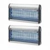 Pack PEREL 2x Destructeurs D'insectes Electrique 40W Anti-Moustique 230V 150m2 - Gris