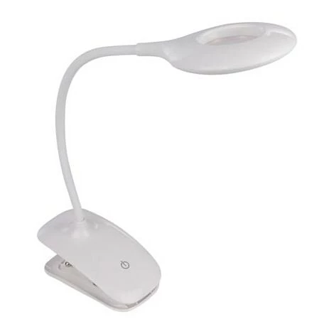 PEREL Lampe De Bureau Led - Rechargeable - Intensité Variable - 20 Leds - Blanc 1 PEREL Lampe De Bureau Led - Rechargeable - Intensité Variable - 20 Leds - Blanc