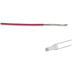 PEREL Fil De Cablage 0.50Mm² - Rouge - Multibrin